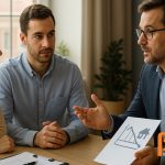 Stel krijgt hypotheekadvies over de verwachting van de hypotheekrente 2025 bij Bèta Financiële Diensten.